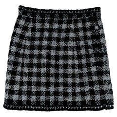 Chanel New CC Jewel Buttons Runway Tweed Skirt