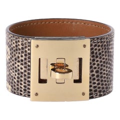 Bracciale Kelly Dog in pelle di lucertola di Hermes