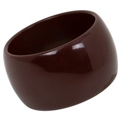 Pulsera brazalete extra ancho baquelita Rojo Merlot