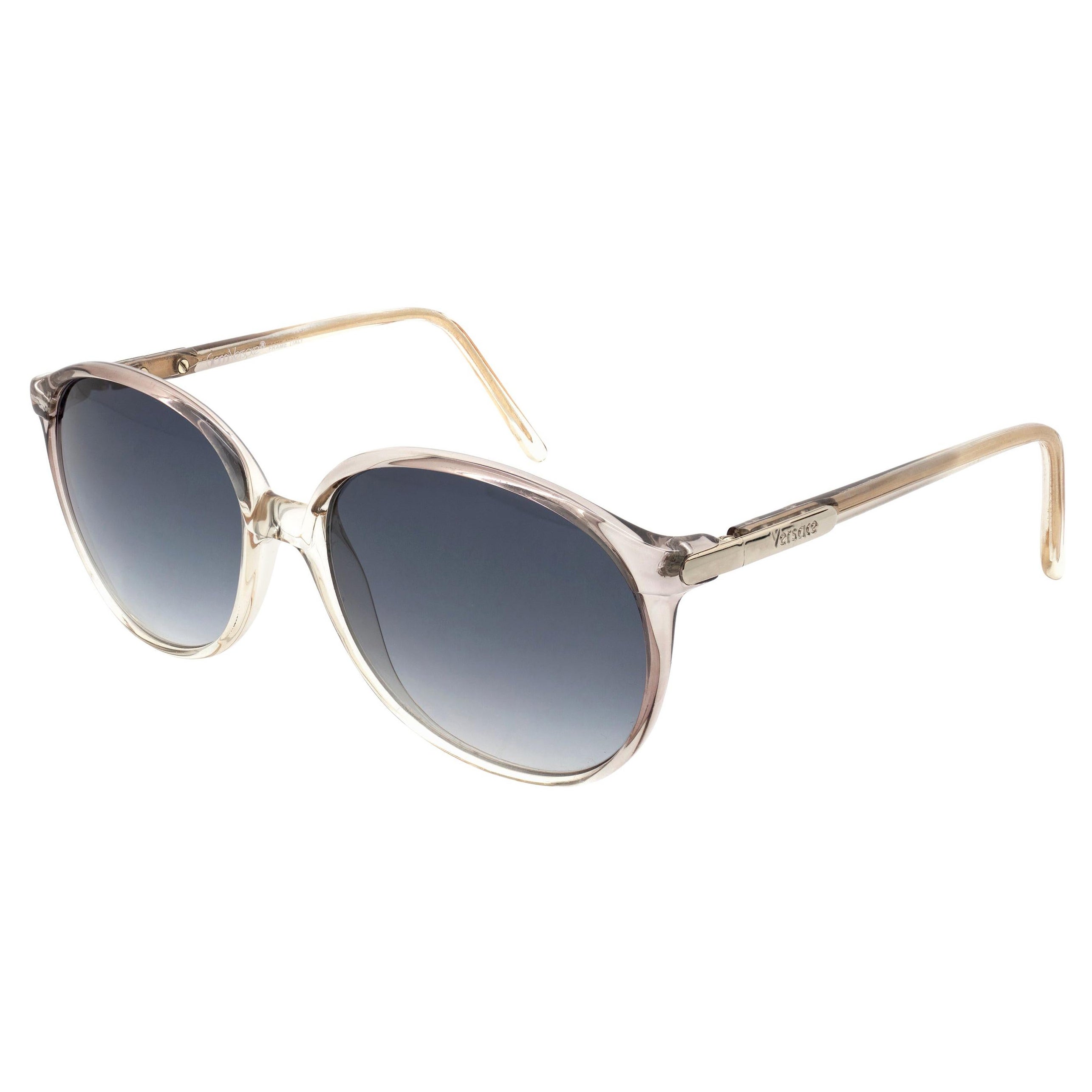 Gianni Versace sunglasses translucent grey For Sale