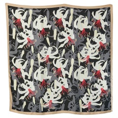 Large silk printed Carré with Lili print Chanel