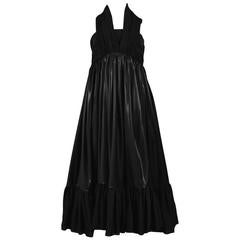 Vintage Balenciaga Black Empire Dress
