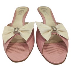 Christian Dior Pink and White sandals