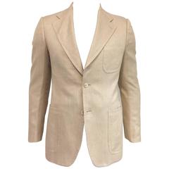 Men's Gucci Refined Elegance Silk/Linen/Camel Hair Jacket 11