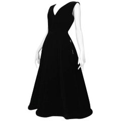 Vintage Jean Paul Gaultier Black Velvet Dress 1995