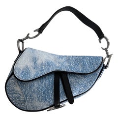 Rare Dior tie-dye embroidered sequin saddle
