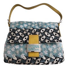 Fendi Mamma size embroidered beaded baguette