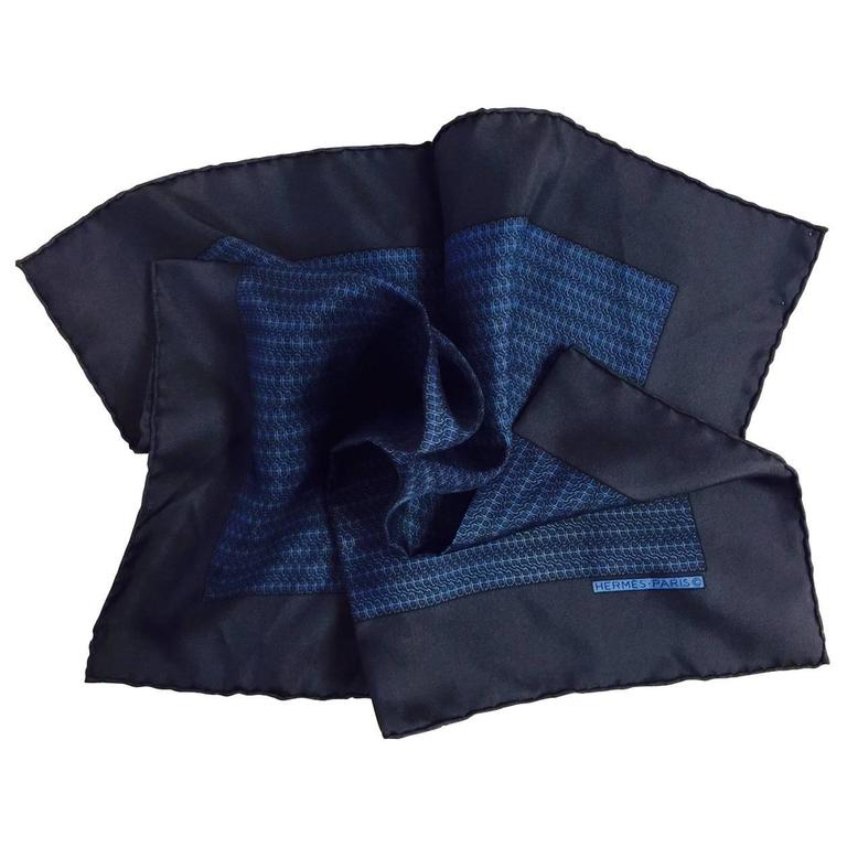 Men's Hermes Pocket Square for the Sophisticated Gent For Sale at 1stdibs