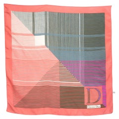 Christian Dior Pink Silk Scarf