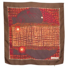 Echarpe en soie Brown de Christian Dior