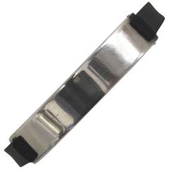Men's Gucci Sterling Silver and Black Rubber Banded Bracelet 8