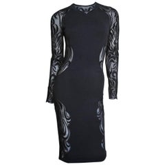 Versace Hourglass Dress With Lace Sides