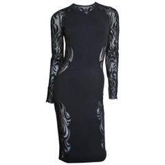 Versace Hourglass Dress With Lace Sides 