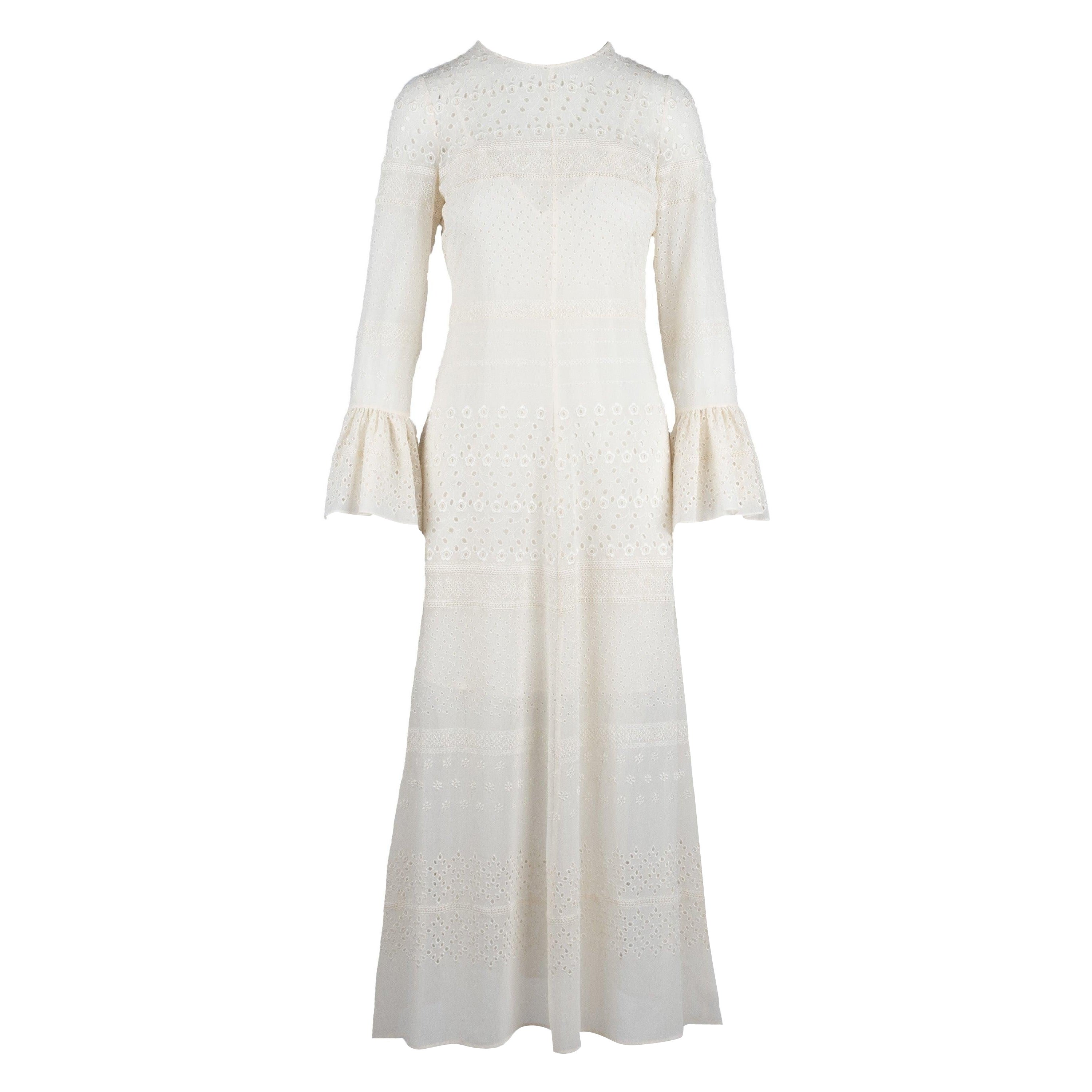 Saint Laurent Embroidered Long Dress - '10s For Sale