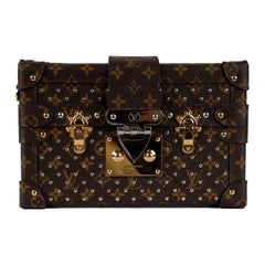 Louis Vuitton Studded Monogram Canvas Petite Malle Bag - '10s