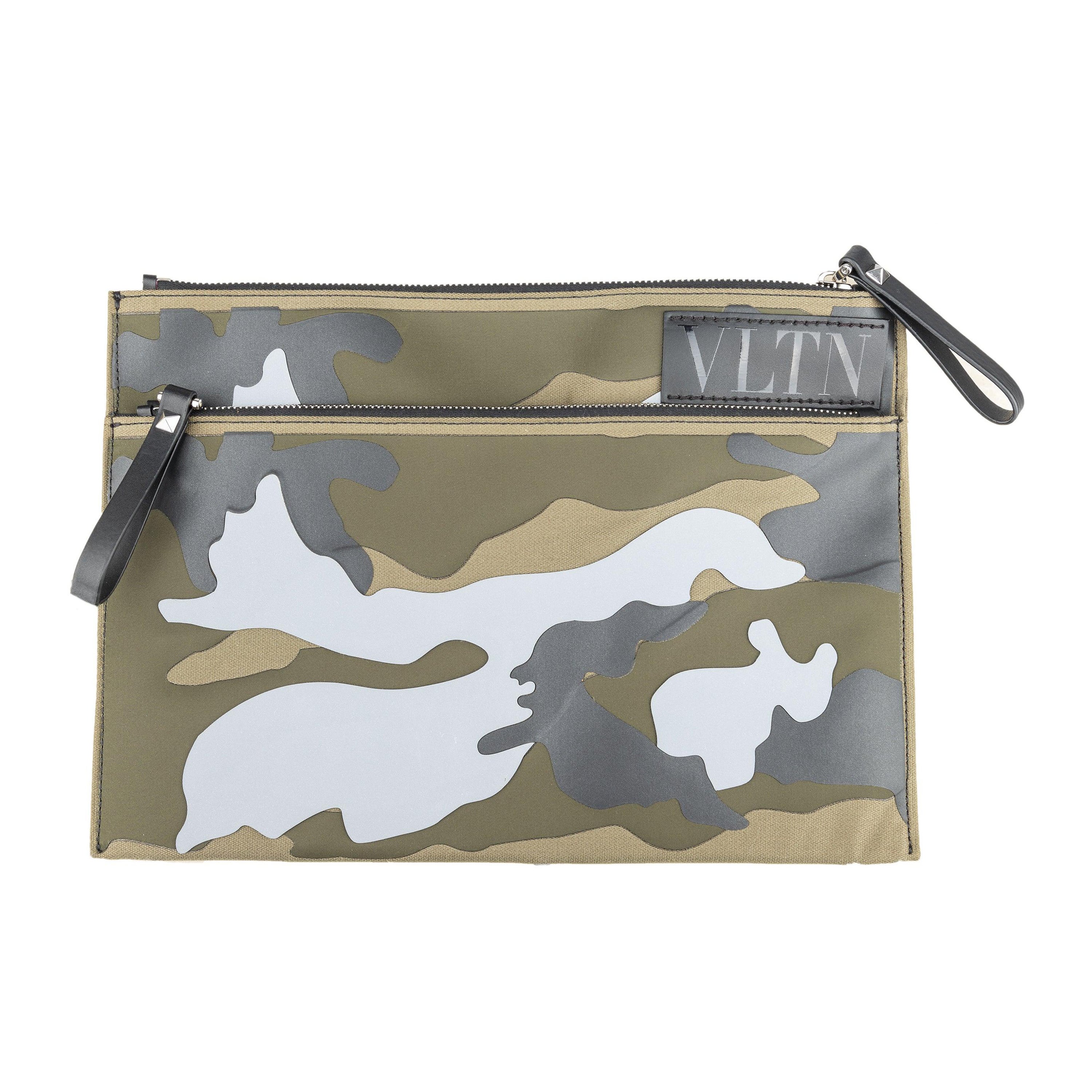 Valentino VLTN Camouflage Pouch Bag - '10s For Sale