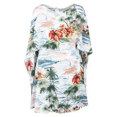 Vestido de Capa Valentino Couture Hawaiano - Años 10