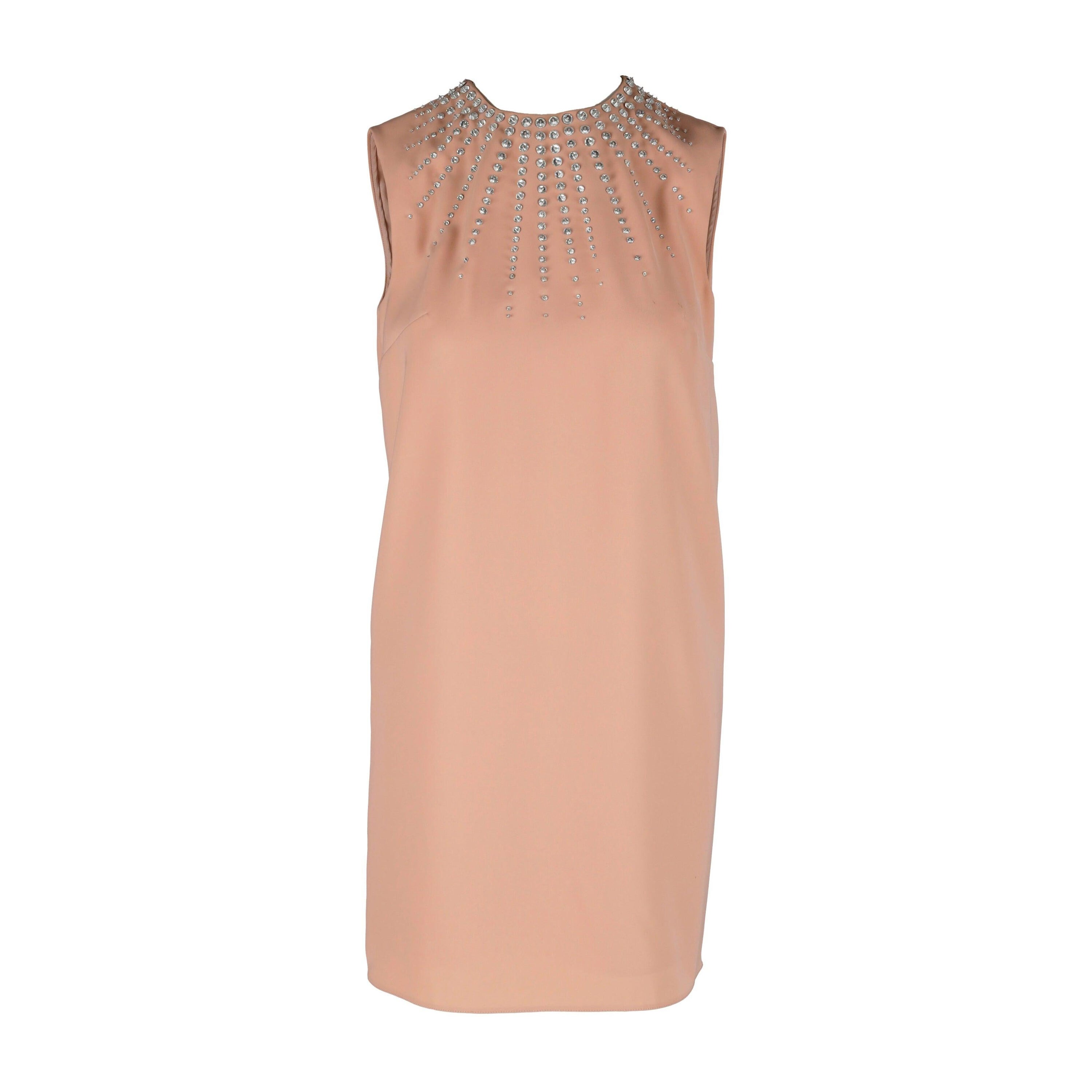 Miu Miu Stone Embellished Short Dress - '10s For Sale