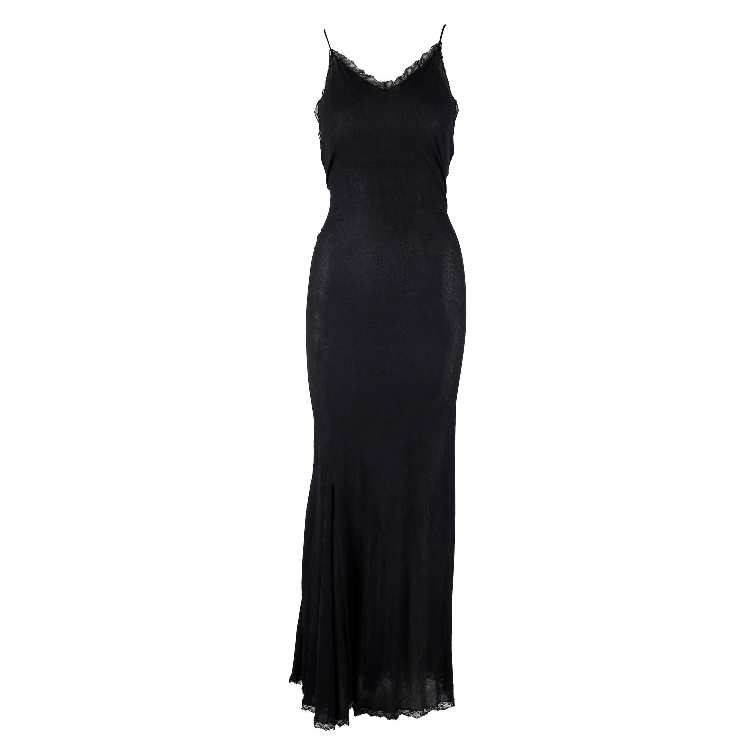 Roberto Cavalli Vestido largo con transparencias - Años 00 en venta