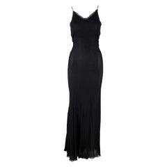 Roberto Cavalli Long Sheer Slip Dress - '00s