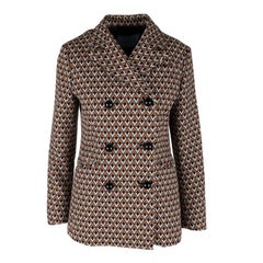 Prada Zweireihige Jacke mit geometrischem Druck - '10er Jahre