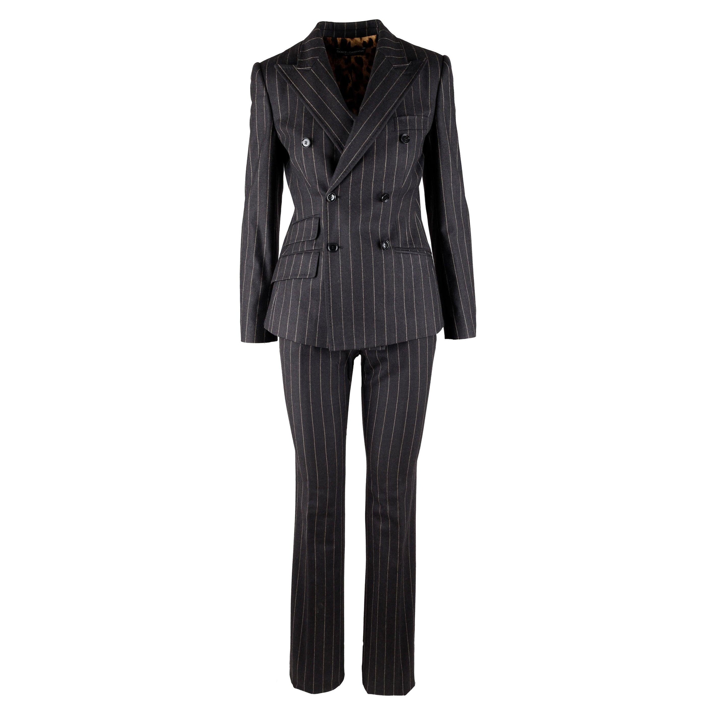 Dolce & Gabbana Turlington Pinstripe Suit - '10s For Sale