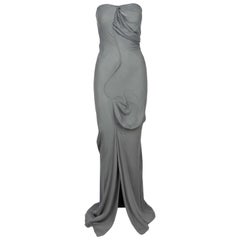 Vivienne Westwood Grey Strapless Gown- '10s