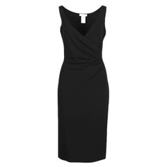 Celine - Vestito nero avvolto con profondo scollo a V - anni '10