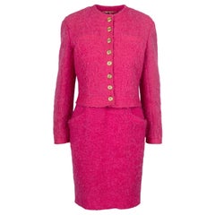 Valentino Pink Wool Dress with Jacket - '80s