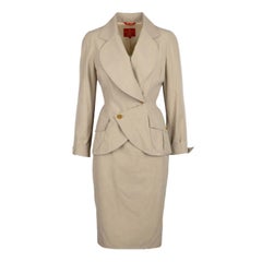 Vivienne Westwood Beige Skirt and Jacket Set - '90s