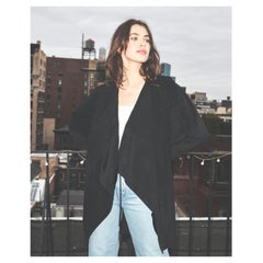 Jean Muir 1980's Black Suede Jacket