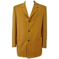 Rare Gianni Versace Mustard Wool Jacket 12