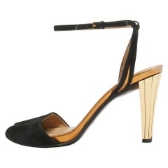 Gucci Sandales Delphine en daim noir Taille 37