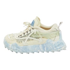 Off-White Leather and Mesh Odsy 1000 Sneakers Size 43