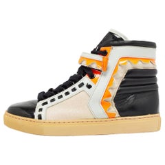 Sophia Webster Zapatillas altas Riko de piel multicolor y purpurina talla 36