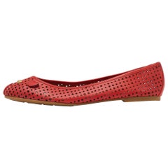 Marc by Marc Jacobs, ballerines rouges découpées au laser, taille 39