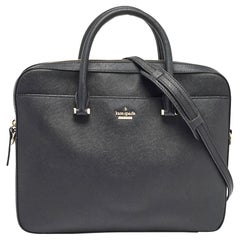 Kate Spade Black Leather Laptop Bag