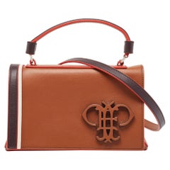 Emilio Pucci Bolso de Asa Superior Mini Pilot de Piel Tricolor