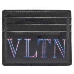Tarjetero Valentino VLTN de piel negra