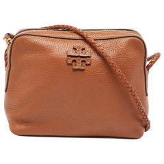 Tory Burch Brown Leather Taylor Crossbody Bag