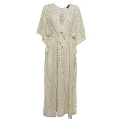 Missoni Mare - Robe caftan en maille de lurex crème S