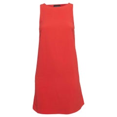 Zadig & Voltaire - Mini abito senza maniche in crepe rossa con dettagli cut-out XS