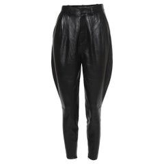 Ralph Lauren Purple Label Black Leather Jodhpur Pants M
