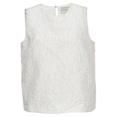 Mary Katrantzou - Haut sans manches en jacquard blanc L