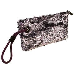 Louis Vuitton Limited Edition Violette Sequin Rococo Pochette Clutch Bag