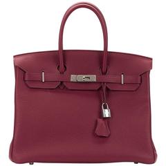 2010s Hermes Rubis Togo Leather Birkin 35cm