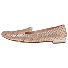 Miu Metallic Nieten-Leder-Rauch-Sessel mit Nieten Größe 40,5