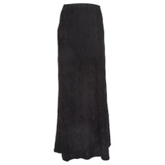 M Missoni Black Patterned Lurex Knit Maxi Skirt L