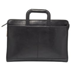 Coach Black Leather Briefcase