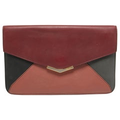 Fendi Multicolor Leather 2Jours Envelope Clutch